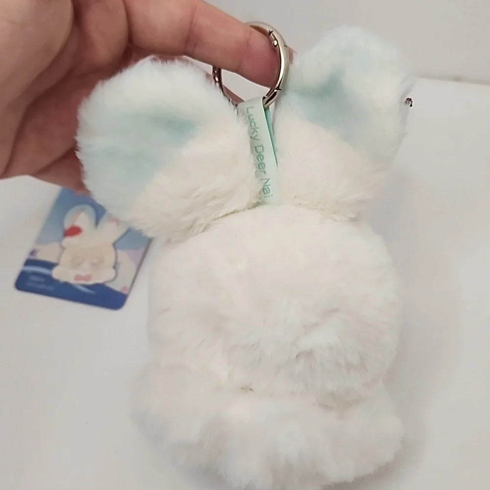 (J5) Lucky Deer Nai Labubu Plush Keychain With Card
